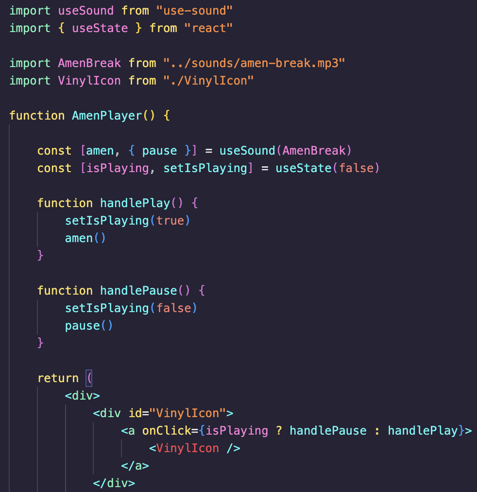 code for this component