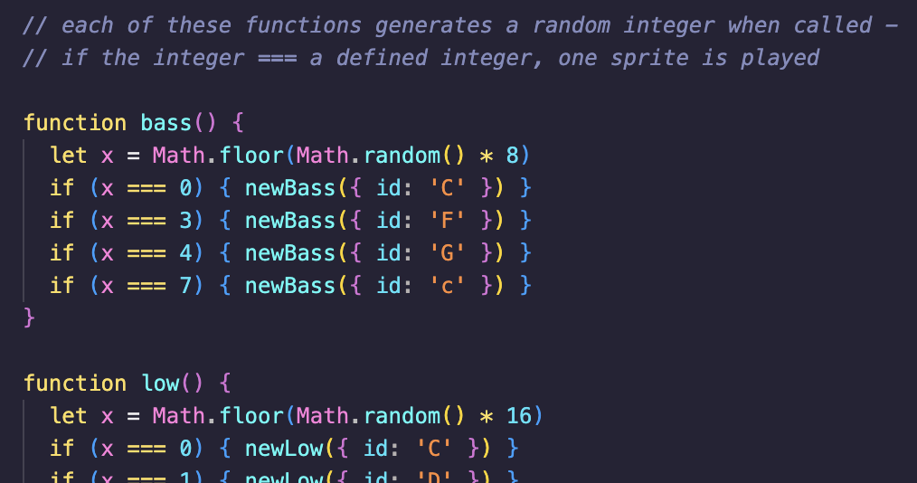 sprites code