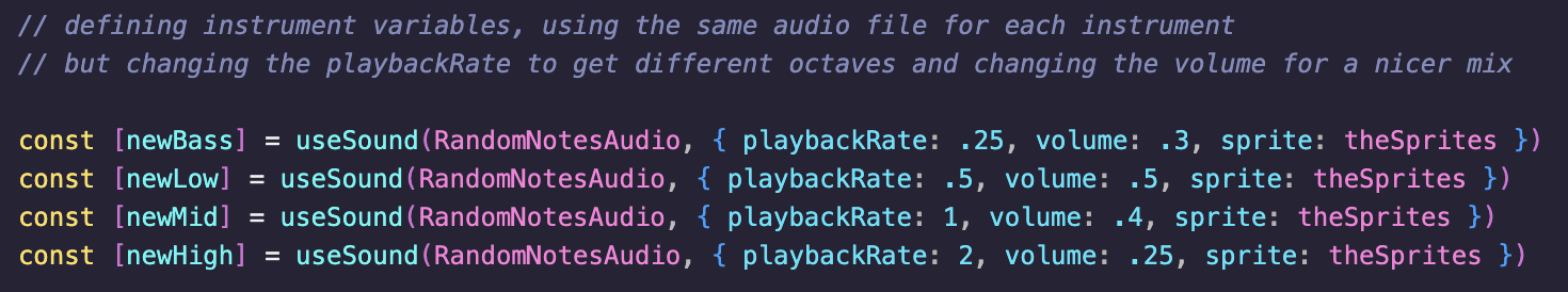variables code